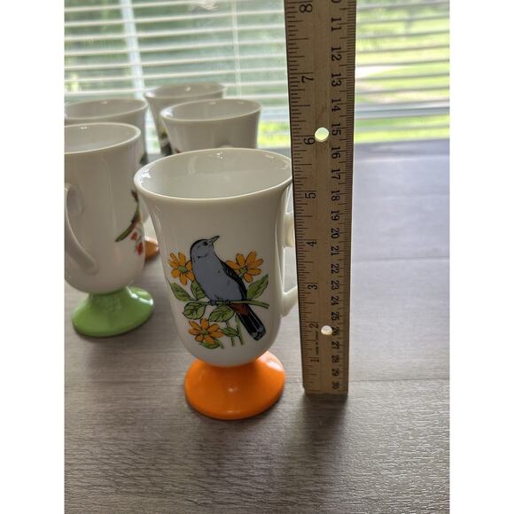 Beautiful Lot of Vintage 1960's Fred Roberts Porcelain Song Bird Mugs - Picture 5 of 5